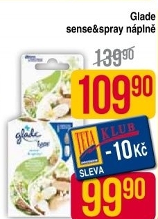 Osvezovac vzduchu sense spray glade by brise napln