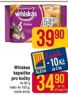 Kapsicky pro kocky whiskas