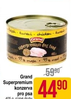 Konzerva pro psy superpremium grand