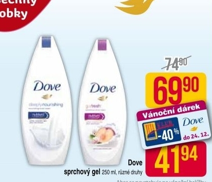 Sprchovy gel dove