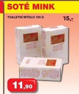 Mydlo tuhe mink sote