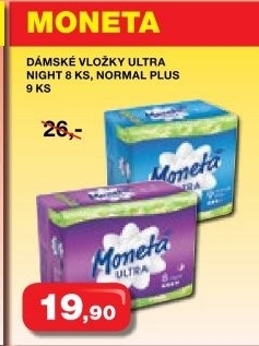 Vlozky damske ultra moneta