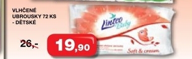 Ubrousky vlhcene detske baby linteo