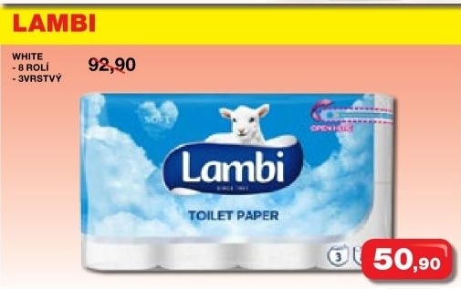 Toaletni papir 3vrstvy lambi