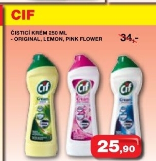 Cistici pisek tekuty cream cif