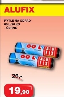 Pytle na odpadky 60 l alufix