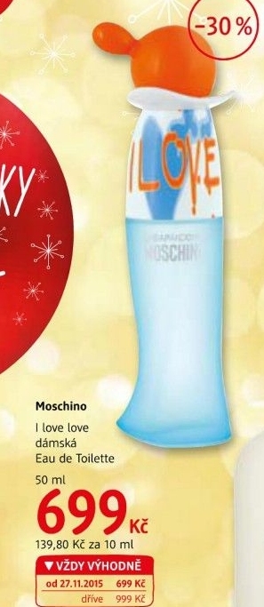 Toaletni voda damska i love love moschino