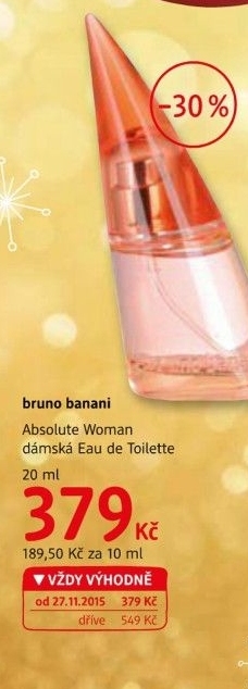 Toaletni voda damska absolute woman bruno banani