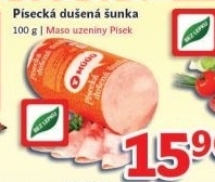 Sunka dusena pisecka maso uzeniny pisek
