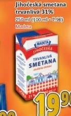 Smetana ke slehani trvanliva jihoceska madeta 31