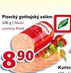 Salam gothaj maso uzeniny pisek