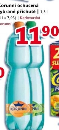Voda ochucena korunni