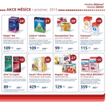 akční leták BENU Lékárna 1.12.2015-31.12.2015