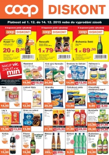 akční leták COOP 1.12.2015-14.12.2015
