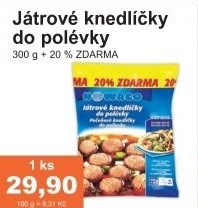 Knedlicky jatrove mrazene nowaco