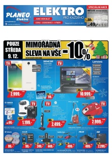 akční leták Planeo Elektro 9.12.2015-13.12.2015