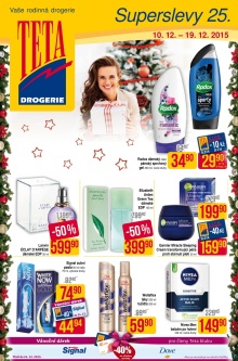 akční leták Teta drogerie 10.12.2015-19.12.2015
