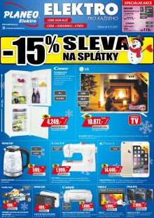 akční leták Planeo Elektro 14.12.2015-18.12.2015