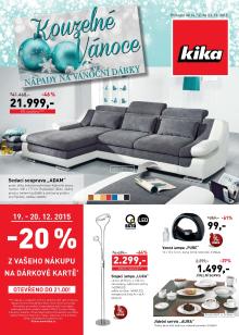 akční leták Kika nábytek 14.12.2015-23.12.2015