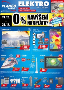 akční leták Planeo Elektro 19.12.2015-24.12.2015