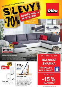 akční leták Kika nábytek 26.12.2015-10.1.2016