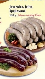 Jitrnice maso uzeniny pisek