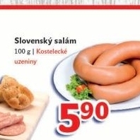 Salam slovensky toceny kostelecke uzeniny