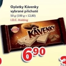 Oplatky kavenky sedita