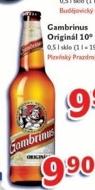 Pivo svetle vycepni original 10 gambrinus