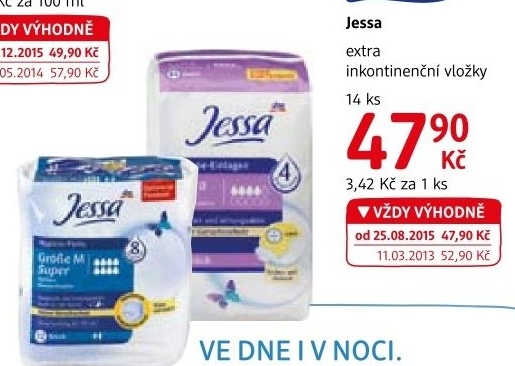 Vlozky damske inkontinencni jessa