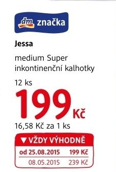 Kalhotky damske inkontinencni jessa
