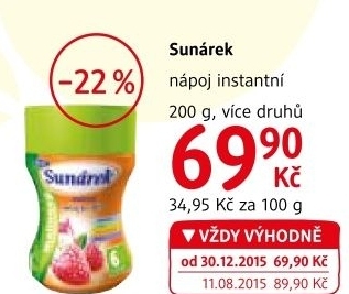 Napoj instantni sunarek