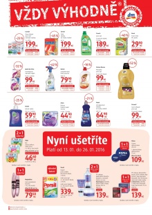 akční leták dm drogerie 13.1.2016-31.1.2016