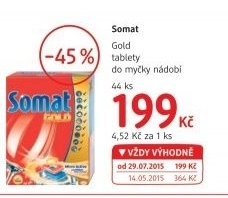 Tablety do mycky gold somat