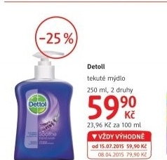 Mydlo tekute antibakterialni dettol
