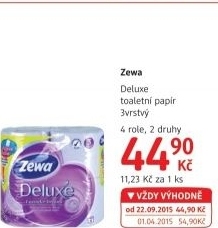 Toaletni papir 3vrstvy deluxe zewa