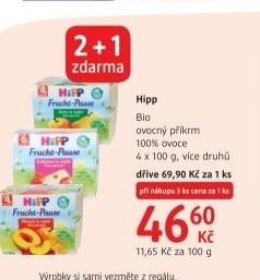 Prikrm 100 ovoce frucht pause bio hipp