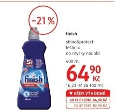 Lestidlo do mycky shine protect finish