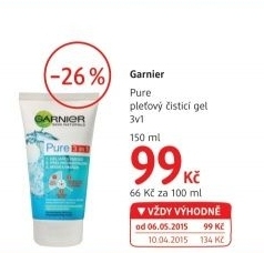 Gel pletovy cistici pure 3v1 garnier