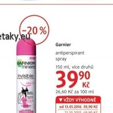 Deodorant sprej garnier