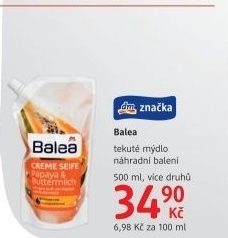 Mydlo tekute balea nahradni napln