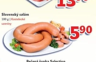 Salam slovensky toceny kostelecke uzeniny