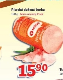 Sunka dusena pisecka maso uzeniny pisek