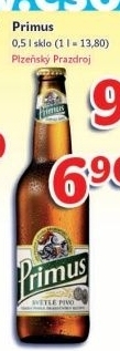 Pivo svetle vycepni 10 primus