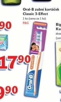 Kartacek na zuby 3effect oral b