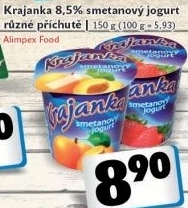 Jogurt smetanovy ochuceny krajanka