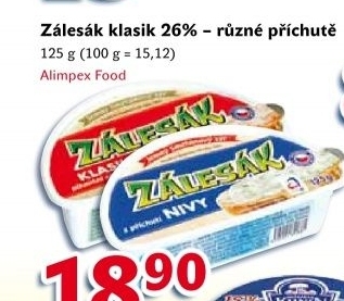 Syr termizovany zalesak milki