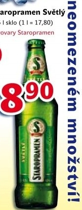 Pivo svetle vycepni 10 staropramen