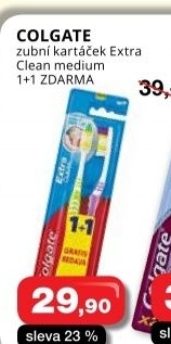 Kartacek na zuby extra clean colgate