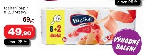 Toaletni papir 3vrstvy big soft